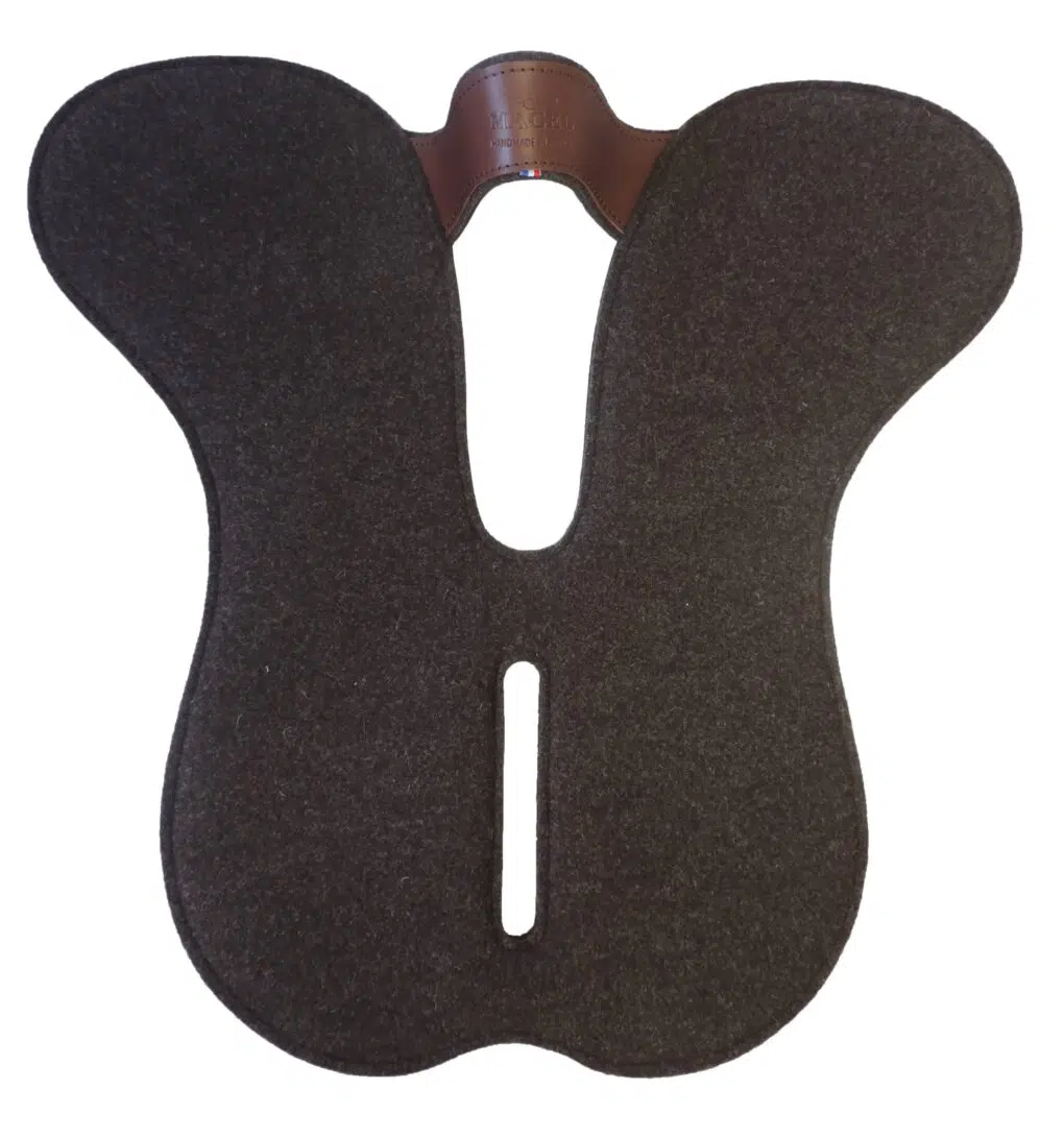 Half pad / amortisseurs feutre marron