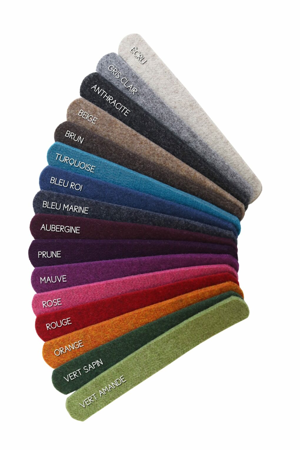 couleurs amortisseur feutre / colours half pad